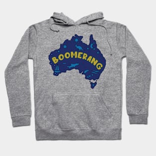 AUSSIE MAP BOOMERANG Hoodie